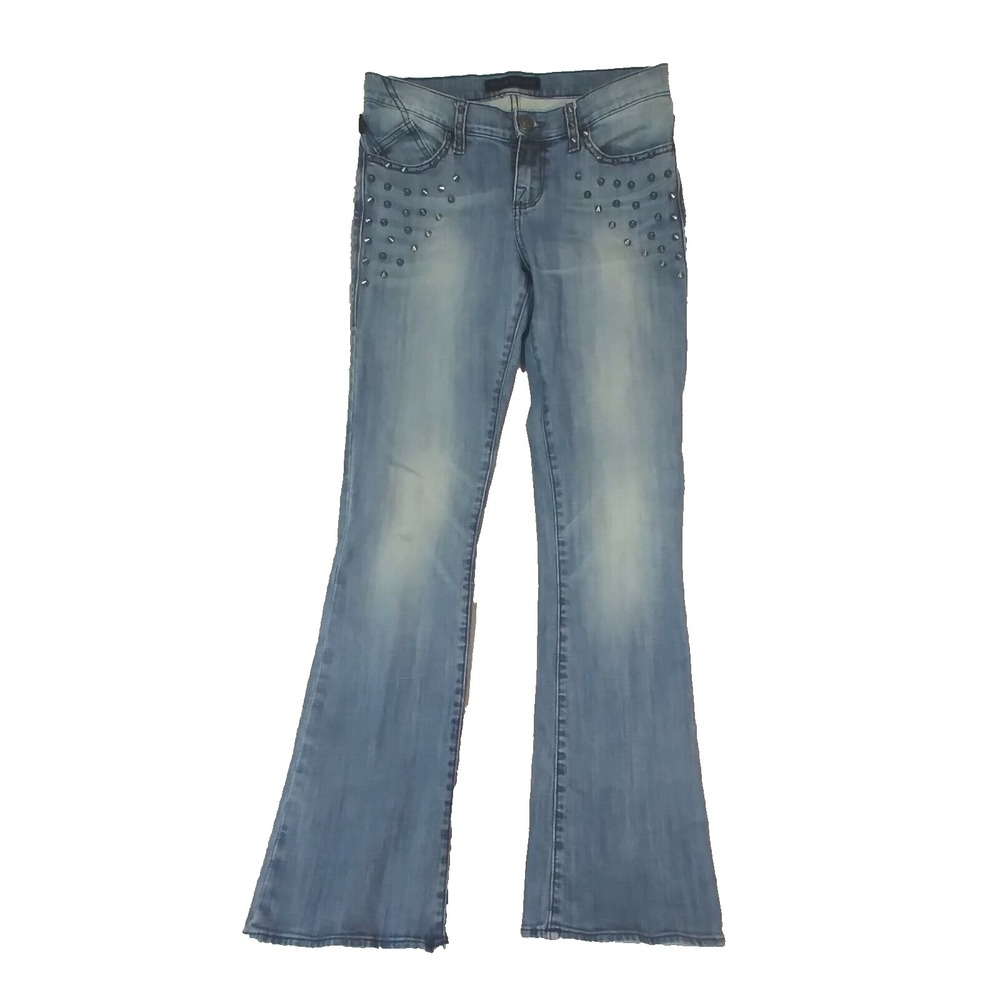 Rock & Republic jeans Women's 8M Slim Kasandra flared denim pants studded Punk